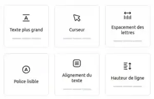 Ajustement du design pour l'accessibilité