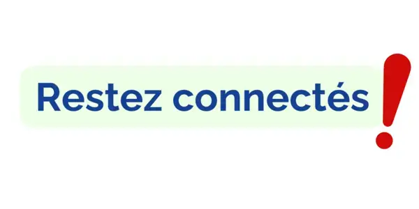 Annonce Restez Connectés