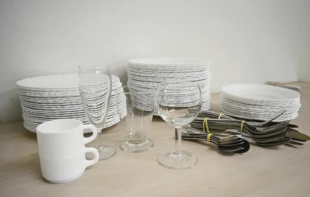 Lot de vaisselle Arcopal blanche