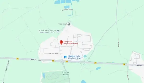 Plan de la recyclerie de Givrand
